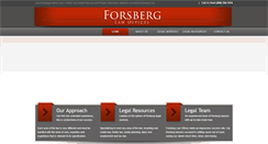 Desktop Screenshot of forsberglawoffices.com