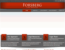 Tablet Screenshot of forsberglawoffices.com